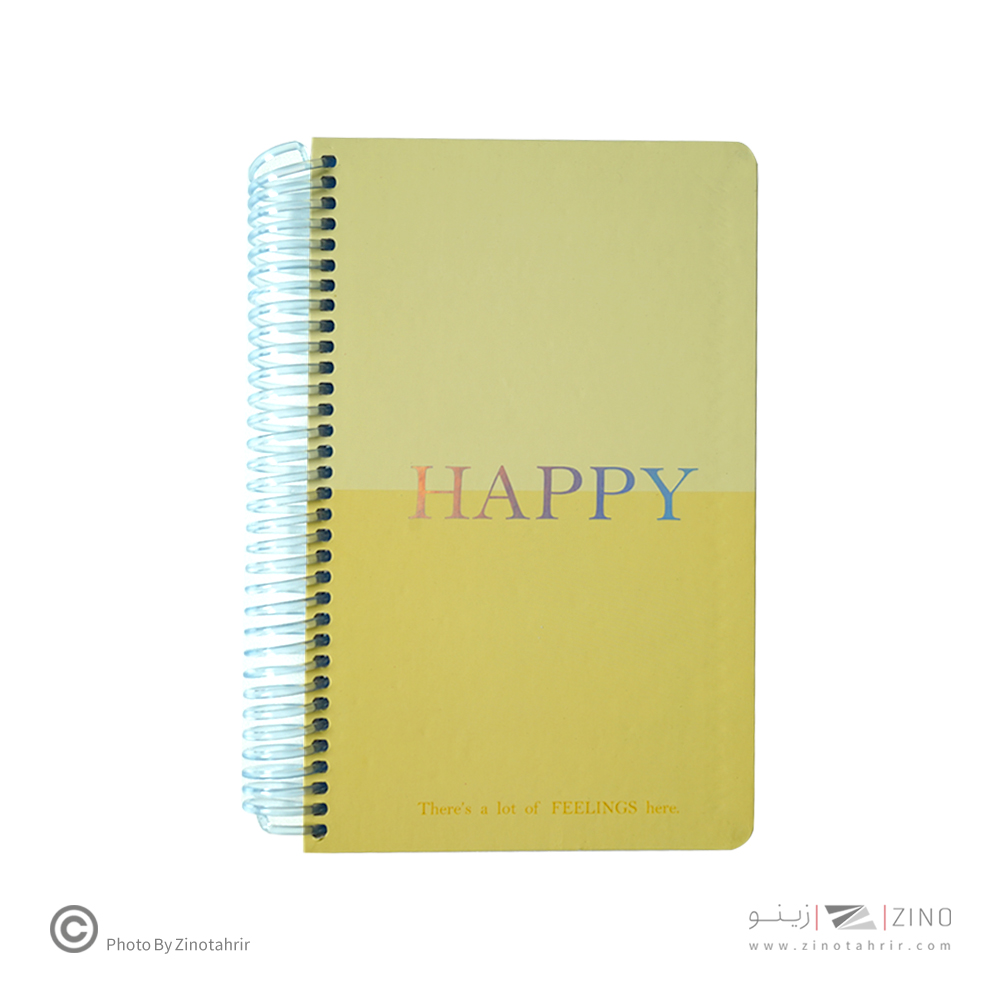 دفتر120برگ215*130سیمی جلدسخت لانگو سری هپی اسپیرال